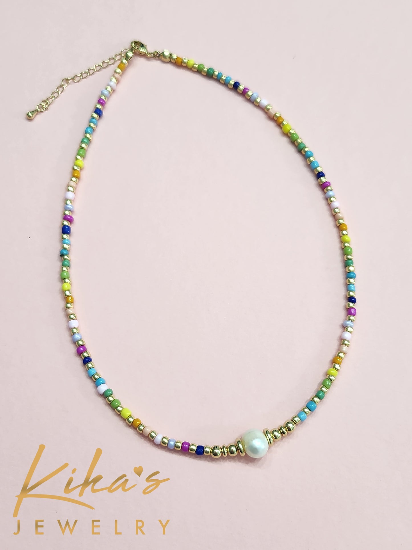 Boho Perla Colores Choker Necklace
