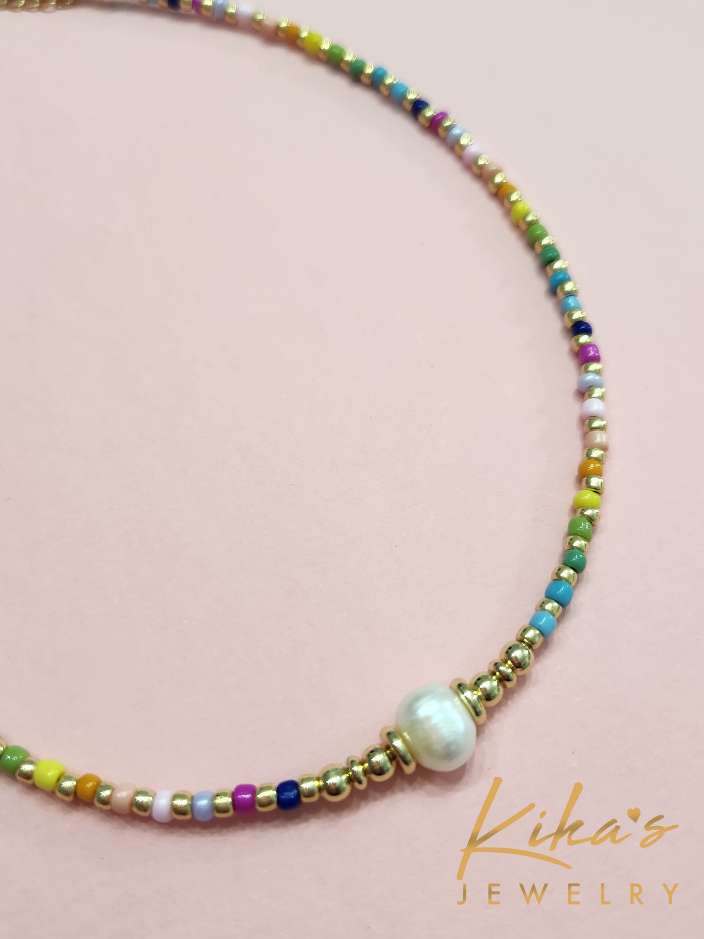 Boho Perla Colores Choker Necklace