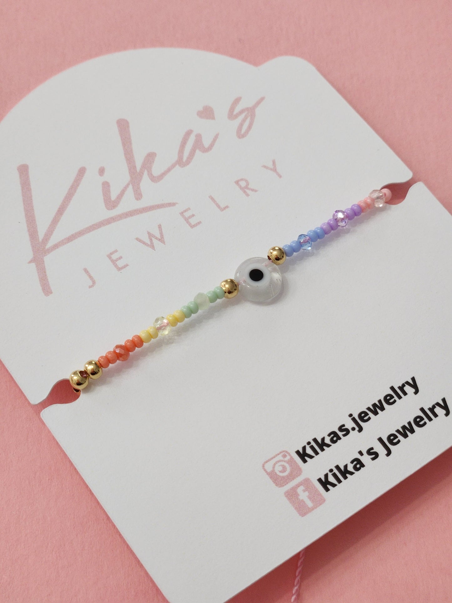 Clear Eye Pastel Thin Sting Bracelet