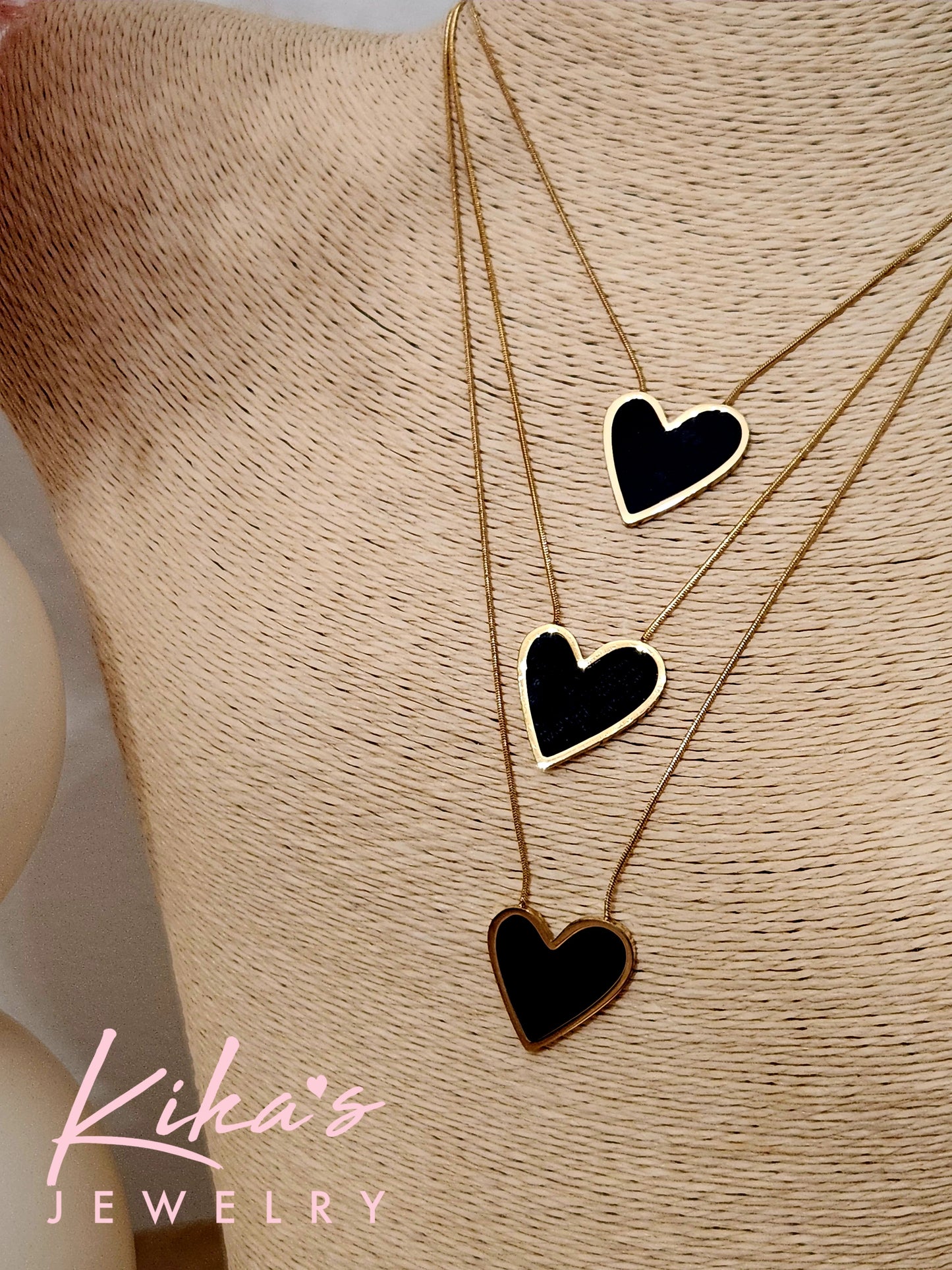 Black Heart Necklace