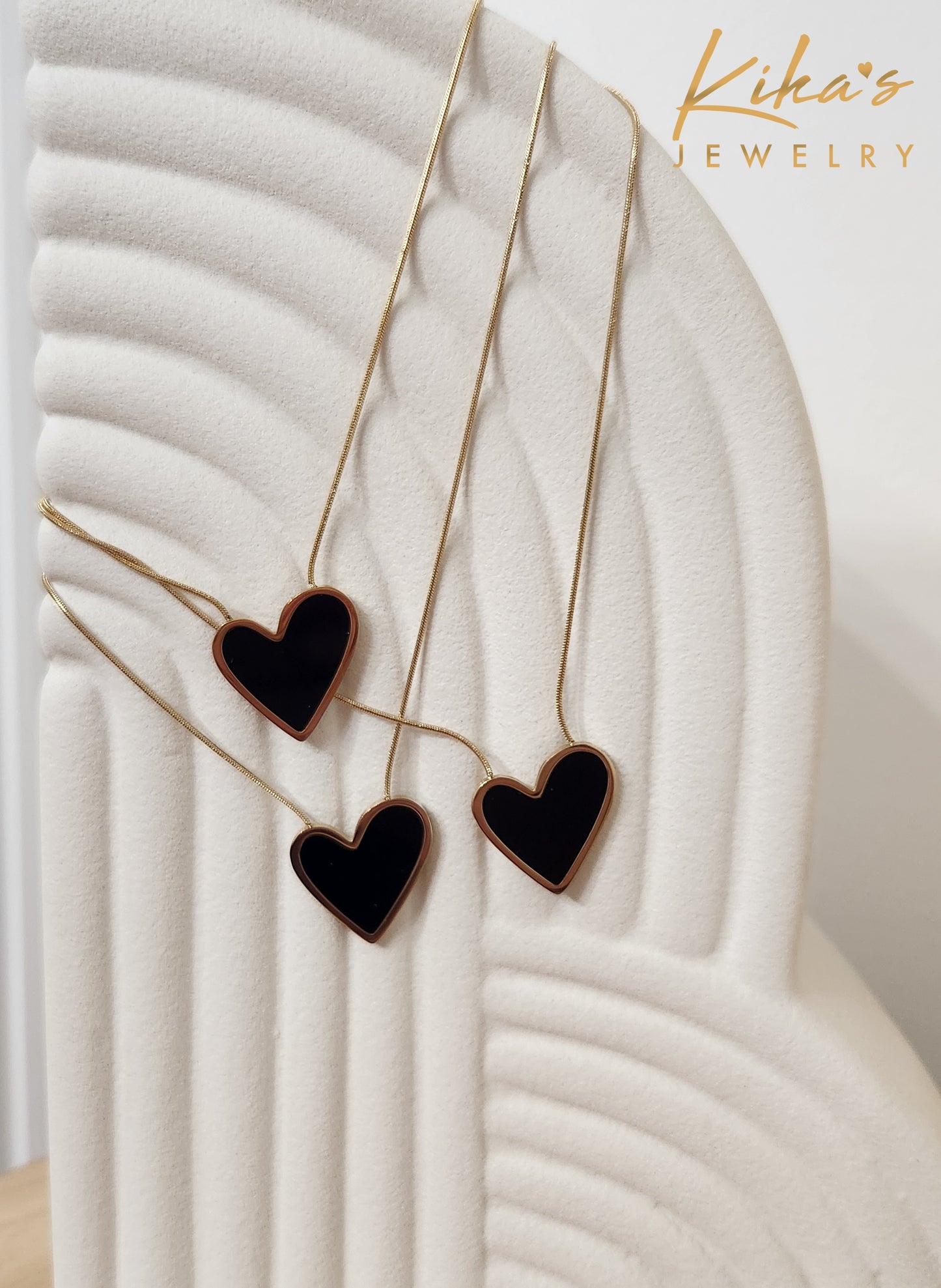 Black Heart Necklace