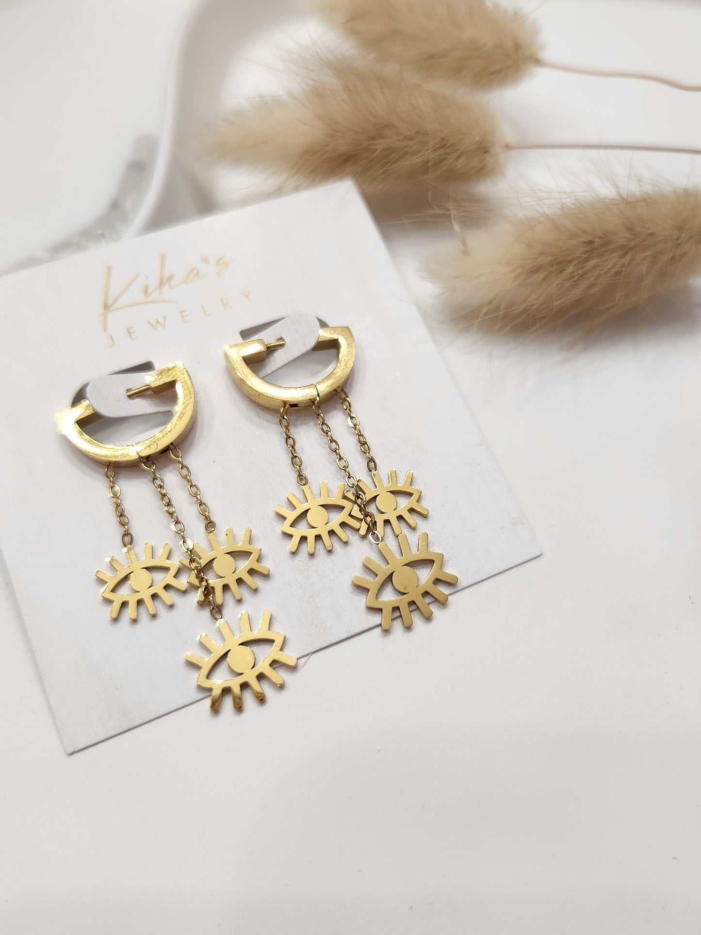Eye Dangle Earrings