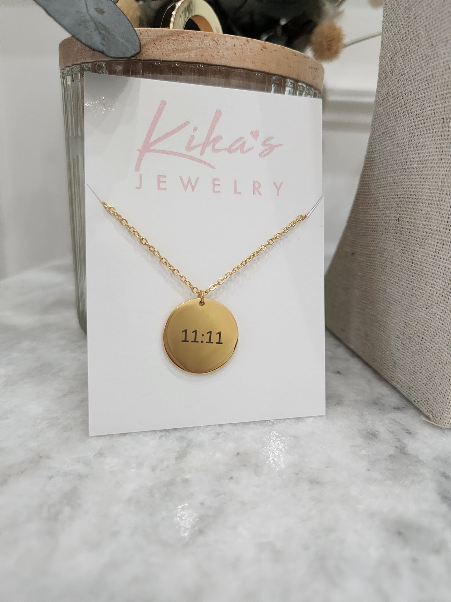 11:11 Necklace (Round)