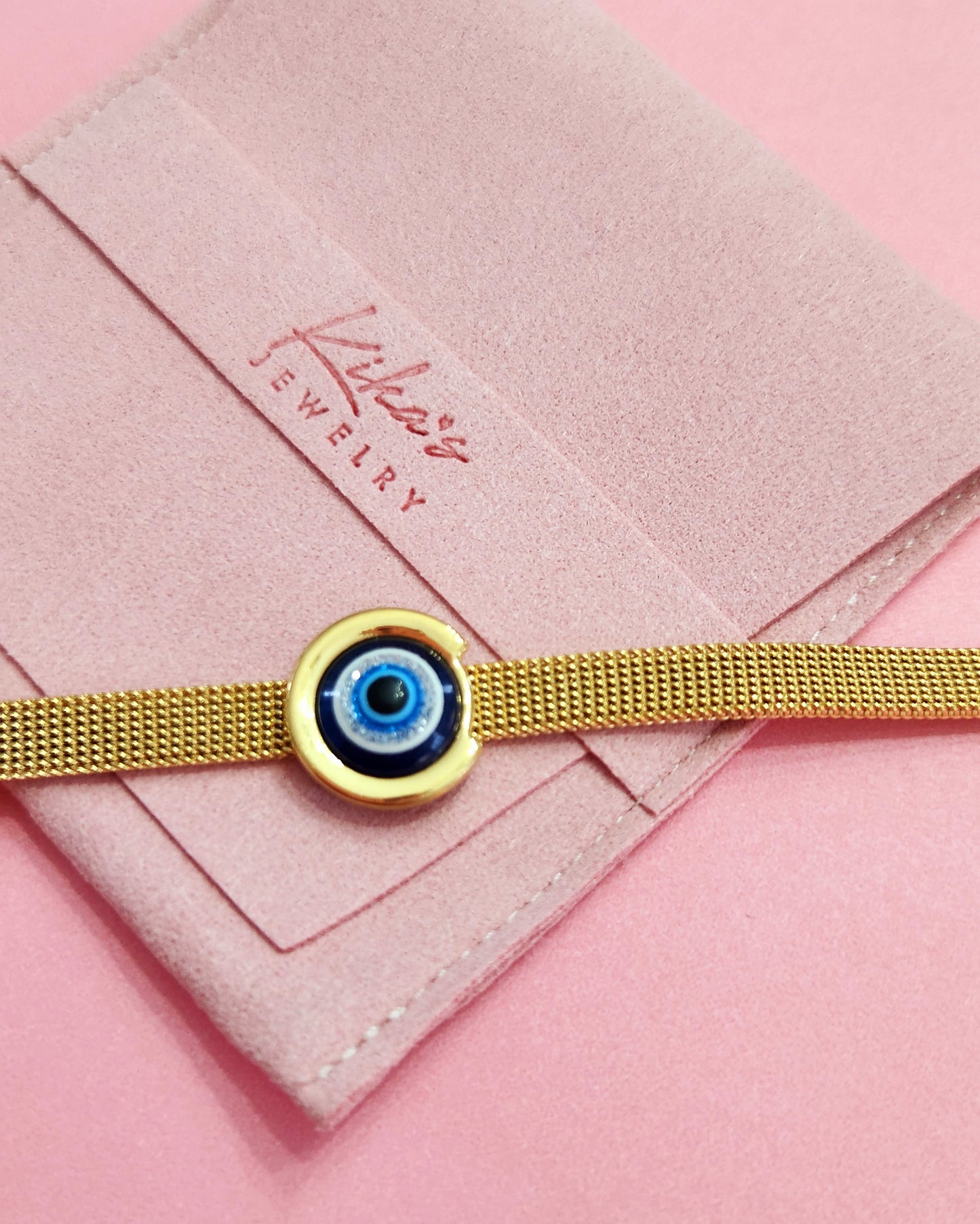 Stainless Steel Watch Band Evil Eye Bracelet