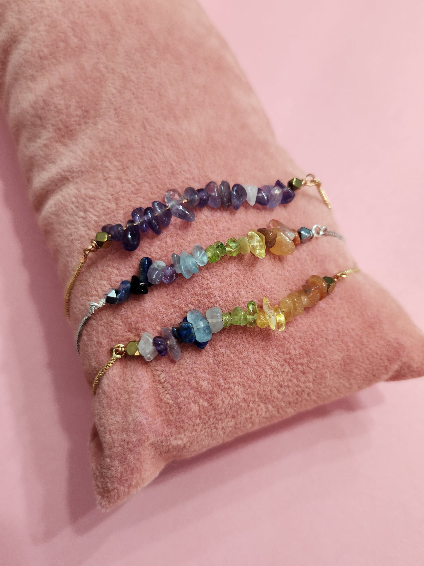 Natural Stone Stainless Steel Bracelet