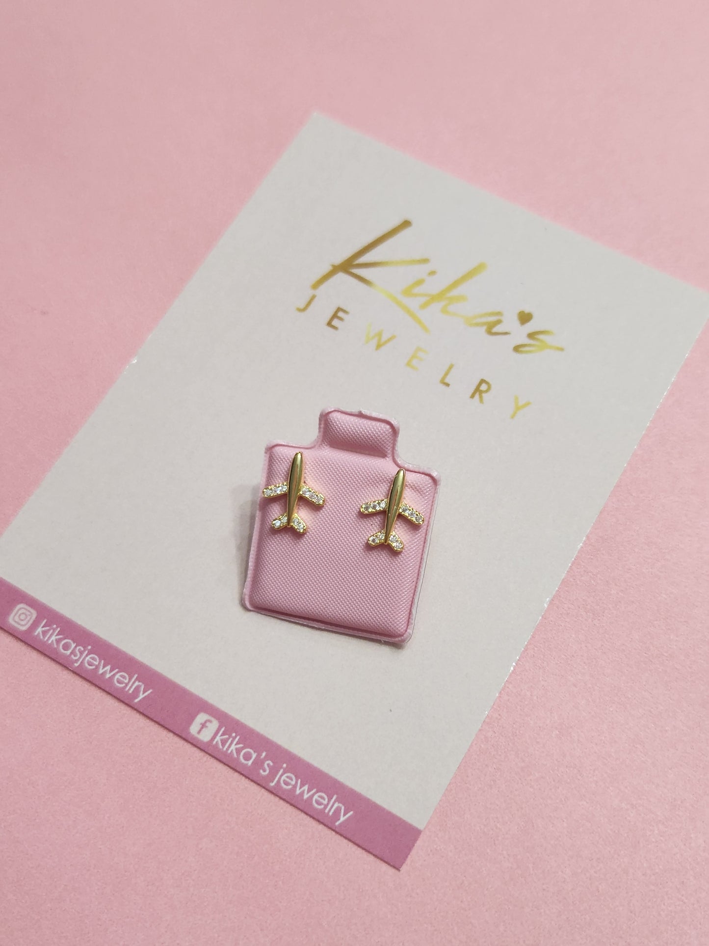 Airplane Studs Earrings