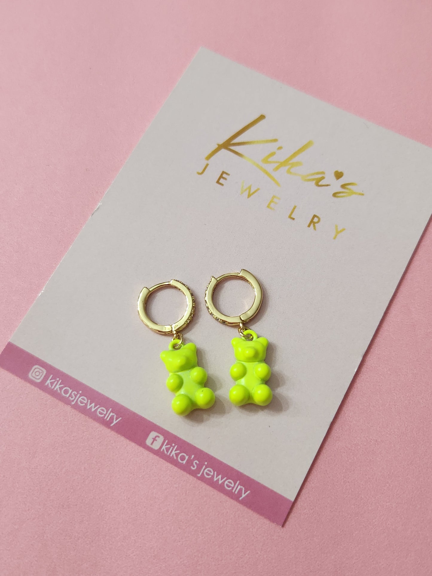 Gummy Bear Huggie Earrings
