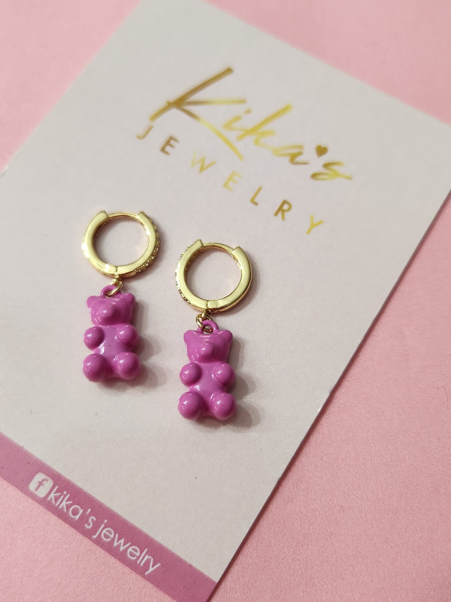 Gummy Bear Huggie Earrings