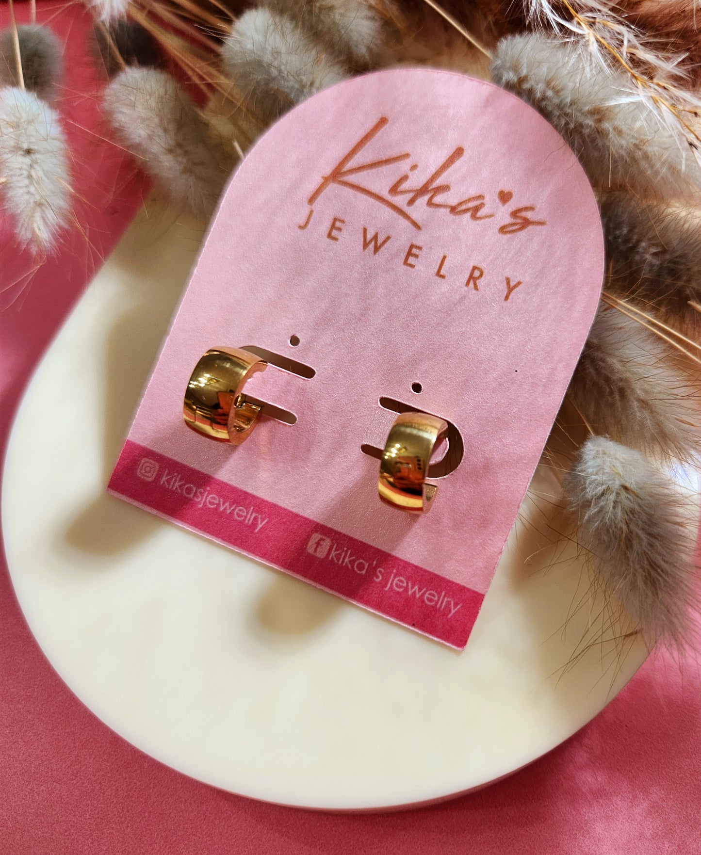 Mini Chunky Hoop Earrings