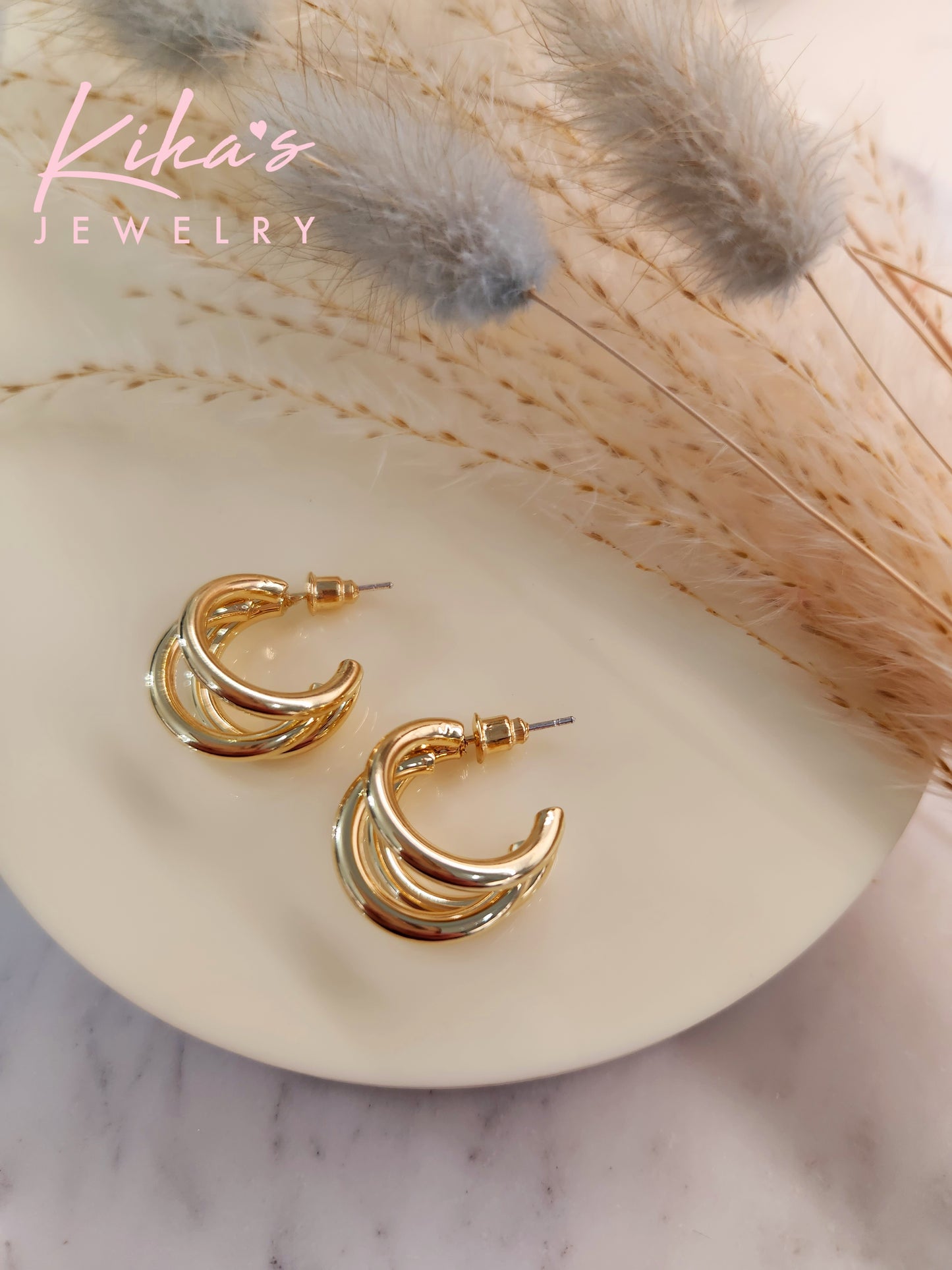 Triple Layer Hoop Earrings
