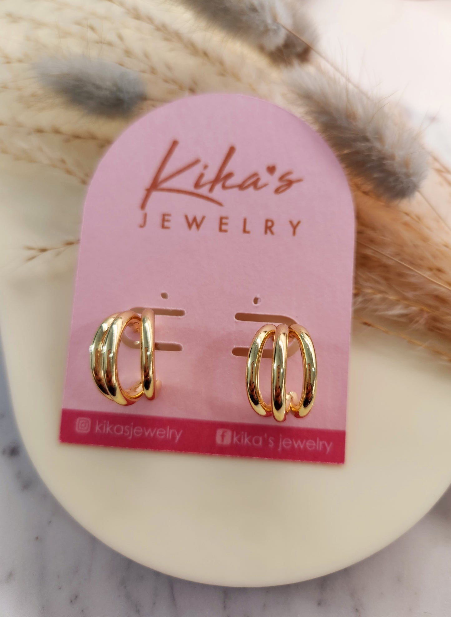 Triple Layer Hoop Earrings