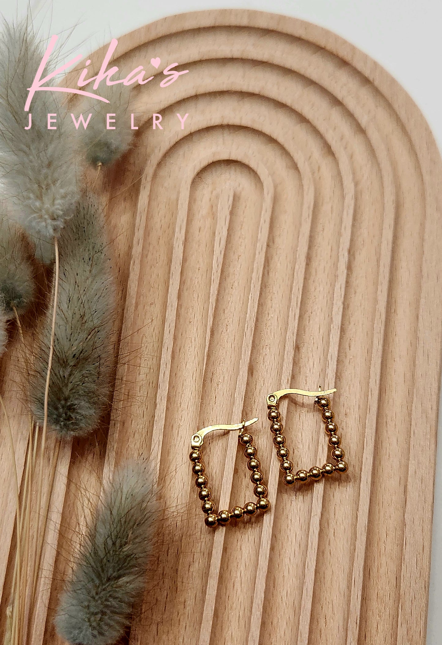 Beaded Hoop Earrings
