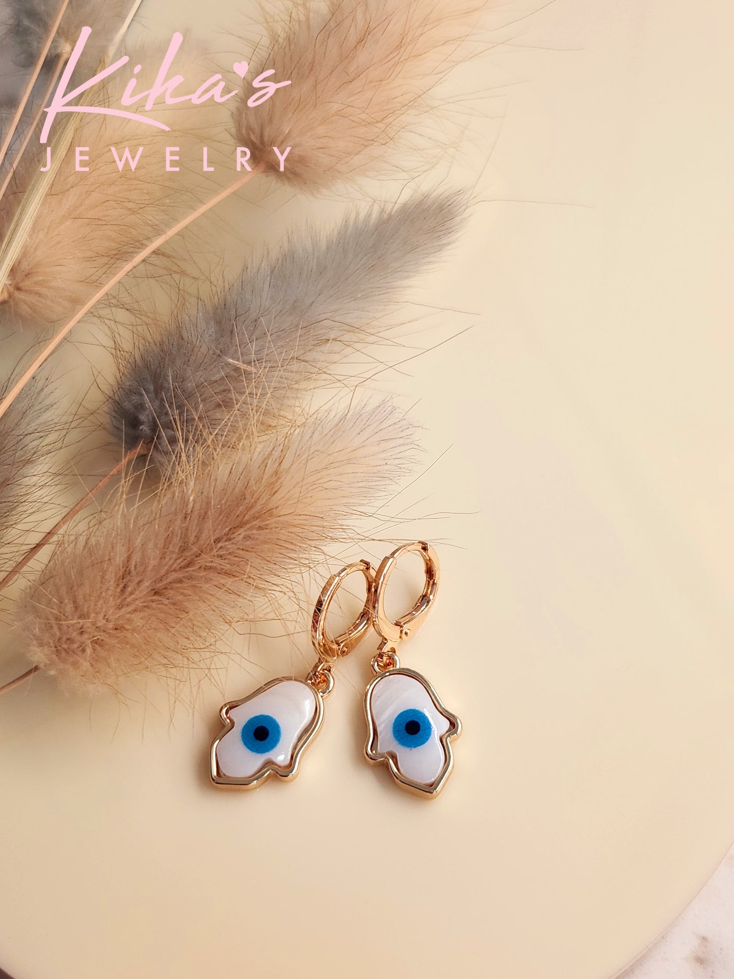 Hamsa Hoop Earrings
