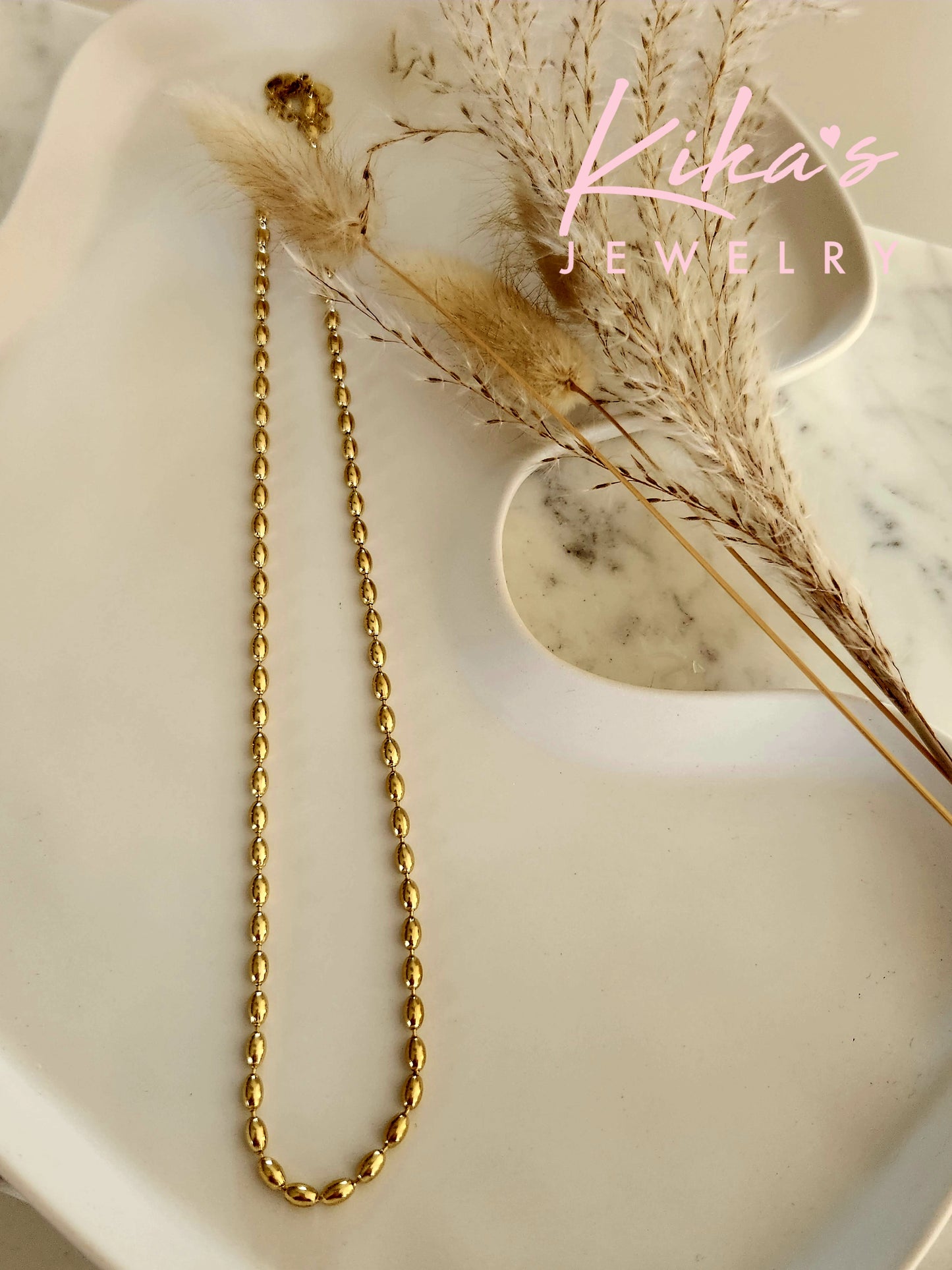 Oval Gold Necklace