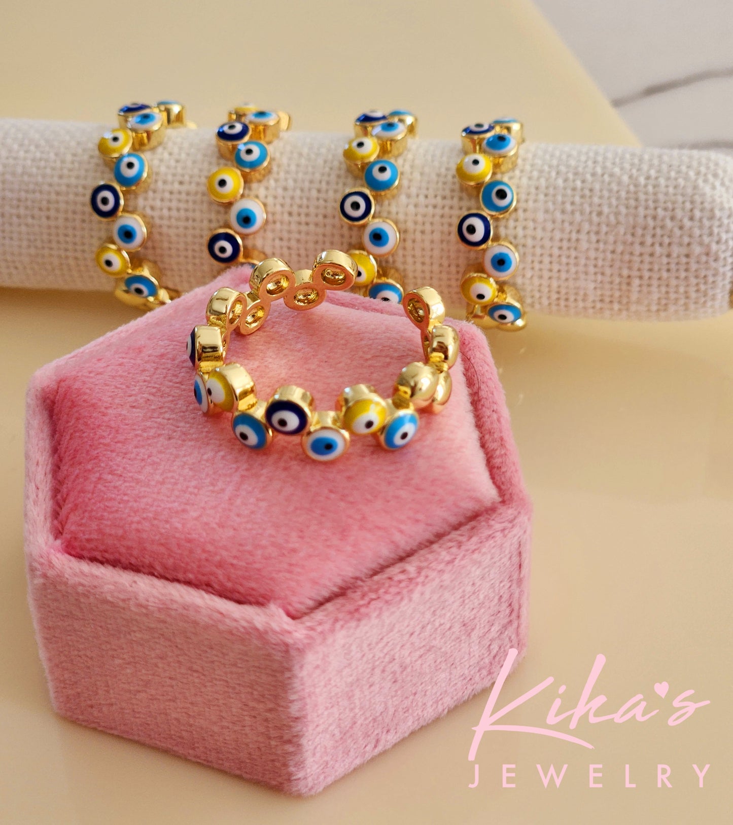 Lydiya Evil Eye Ring
