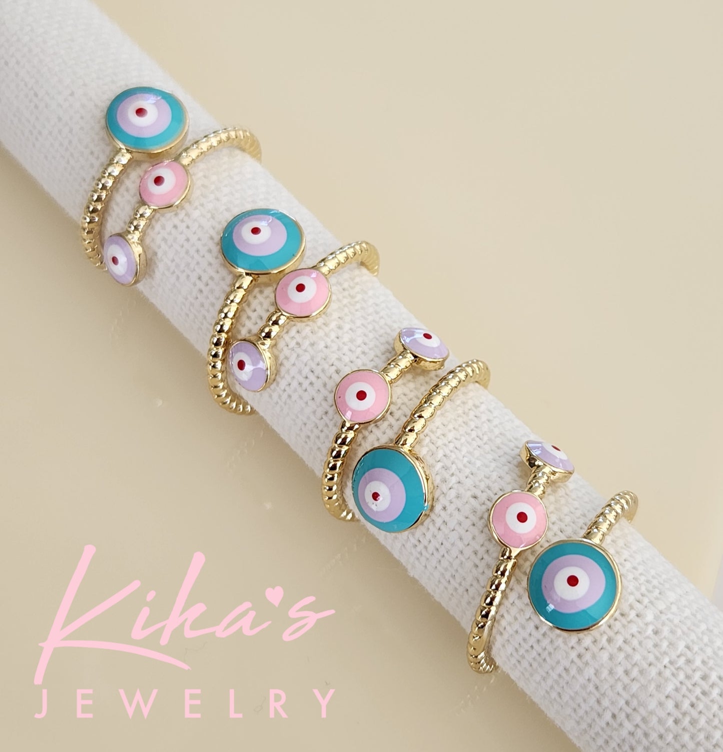 The Pastels Evil Eye Ring