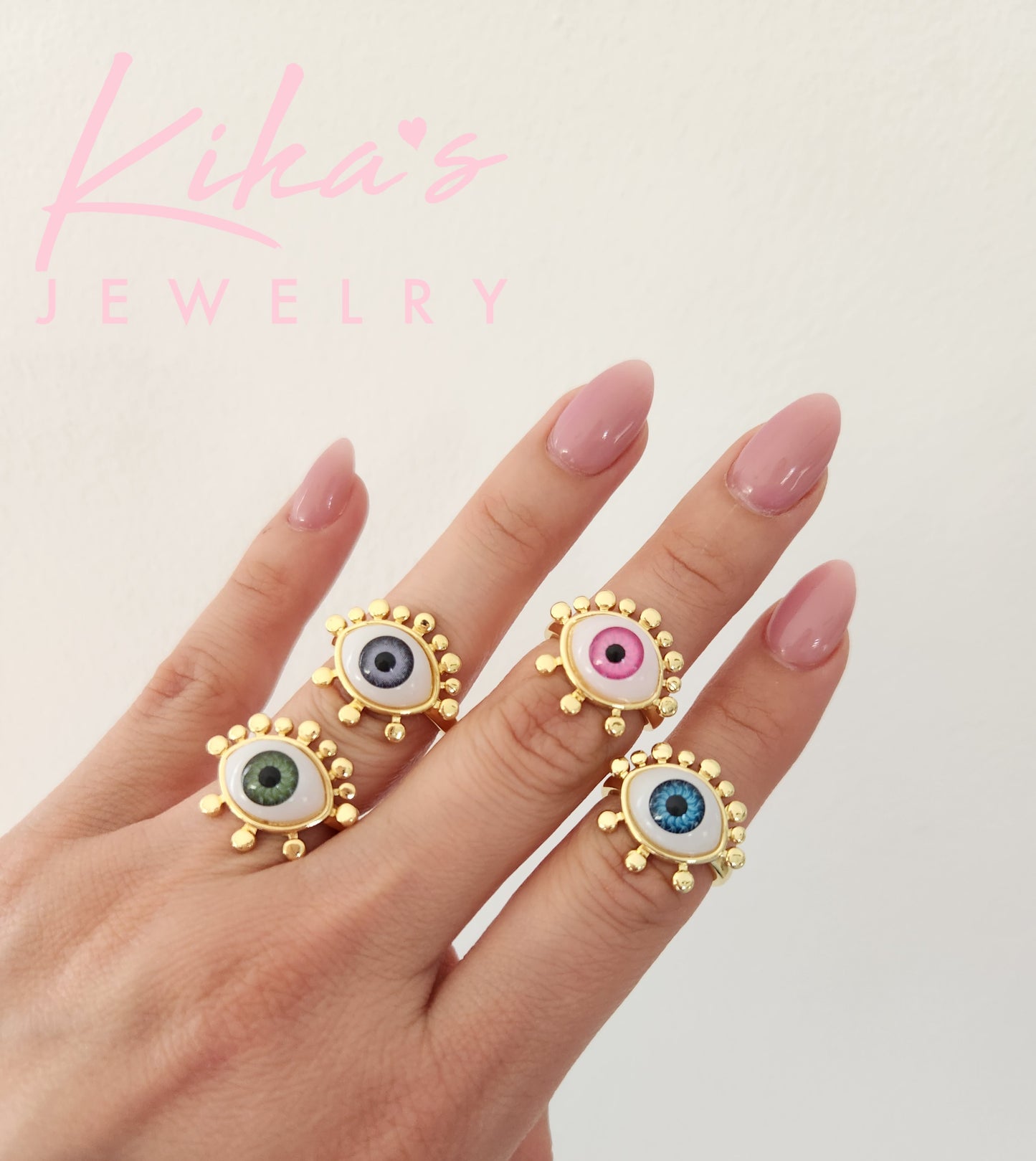 3D Alena Evil Eye Ring