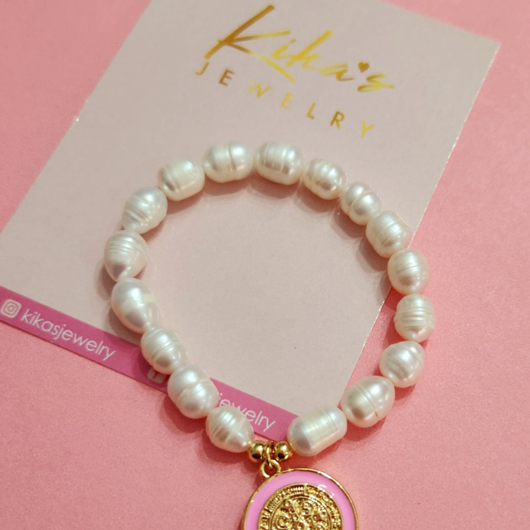 Pink San Benito Pearl Bracelet