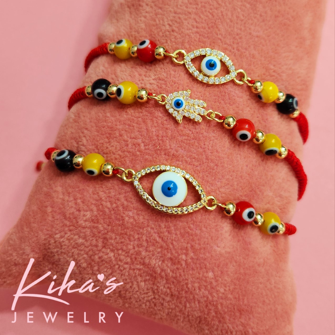 Evil Eye Red String Ojos Bracelet