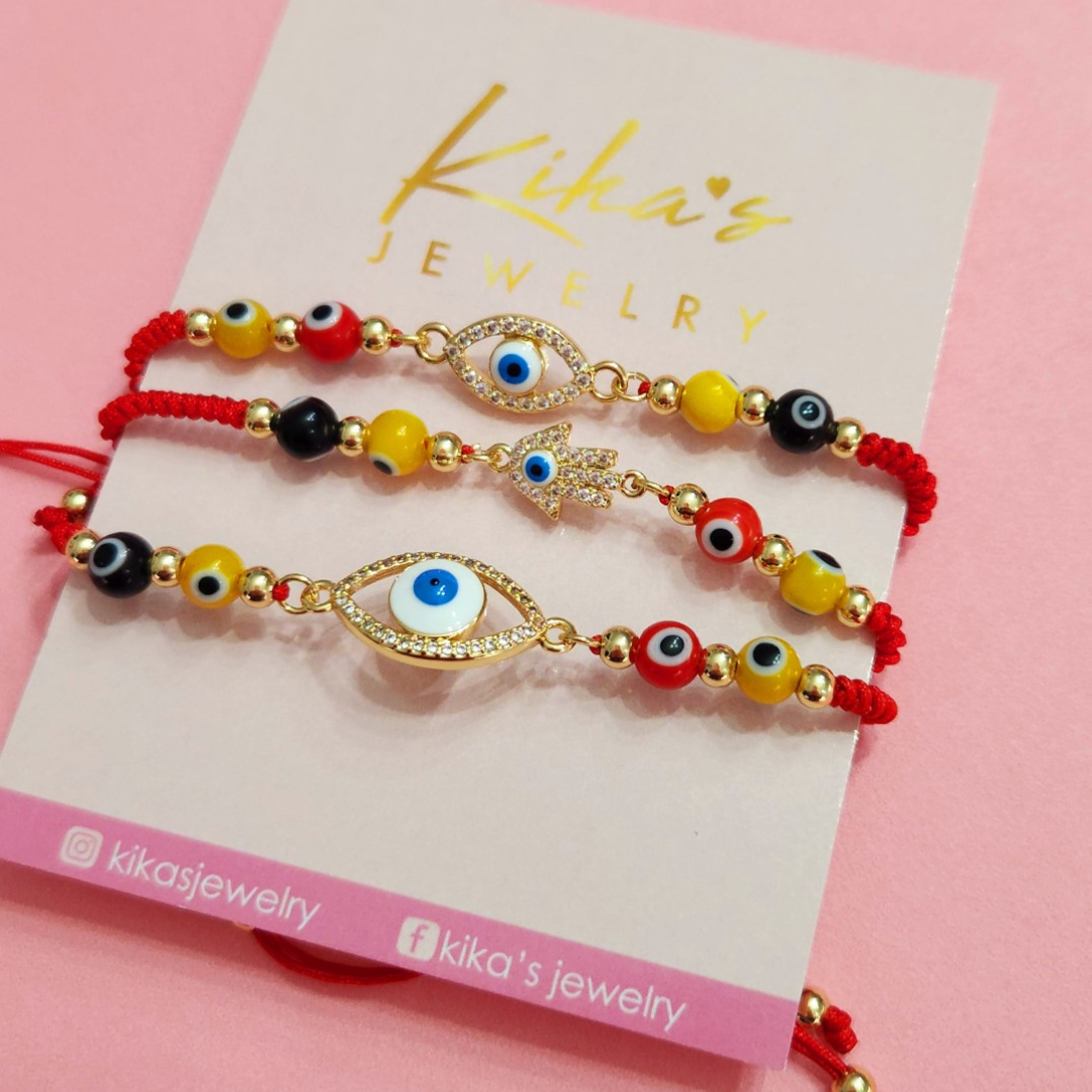 Evil Eye Red String Ojos Bracelet