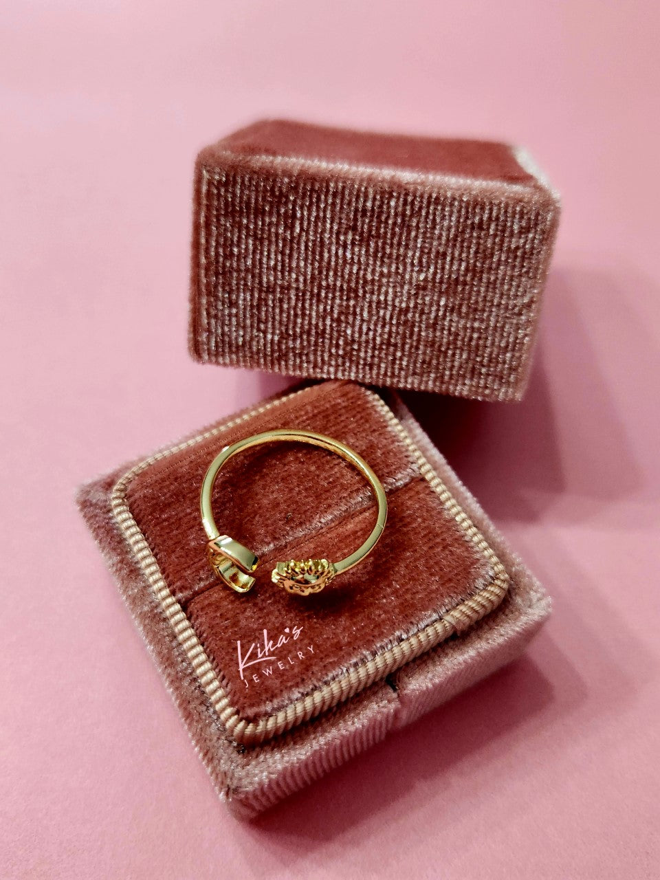 Celestial Moon + Sun Gold Ring