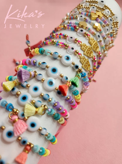 Ojito Tassel Pastels Bracelet