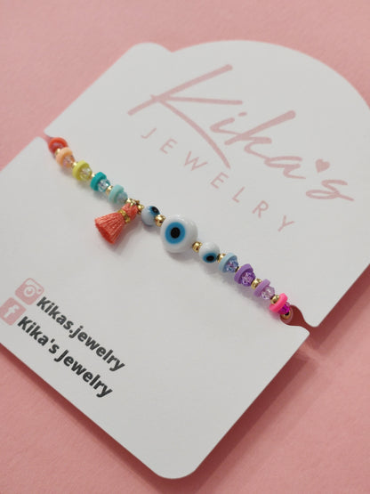Ojito Tassel Pastels Bracelet