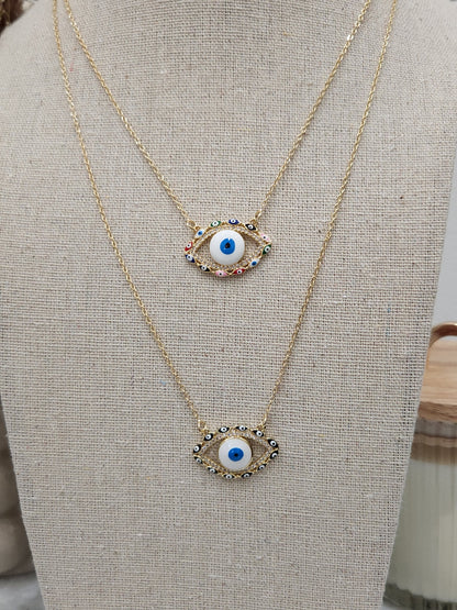 Ojitos All Around Evil Eye Extra Protection Necklace