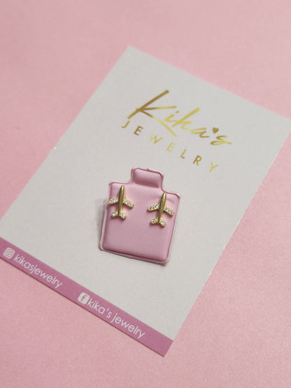 Airplane Studs Earrings