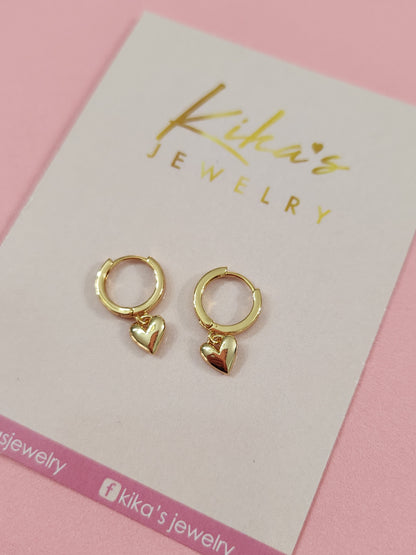 Heart Hoop Earrings