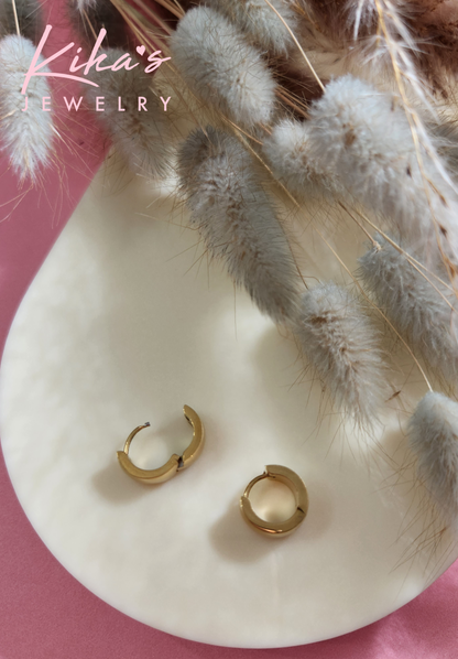 Mini Chunky Hoop Earrings