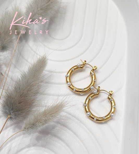 Keshi Hoop Earrings