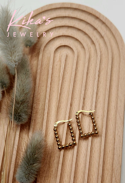 Beaded Hoop Earrings