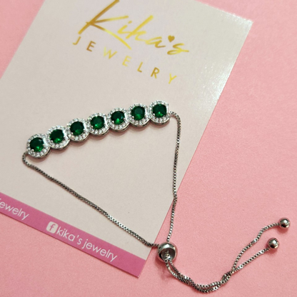 The Emerald Queen Round Stone Bracelet